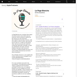 ‎La Page Blanche sur Apple Podcasts