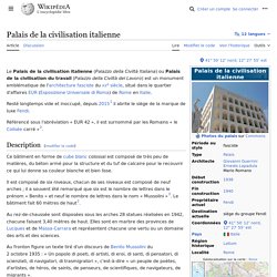 Palais de la civilisation italienne