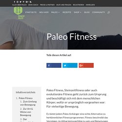 Paleo Fitness - Prinzip Paleo