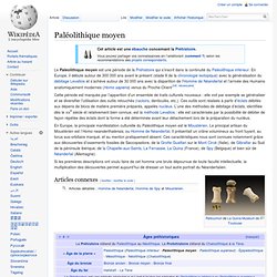 Paléolithique moyen