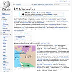 Paléolithique supérieur