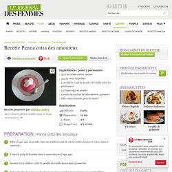 Panna cotta des amoureux