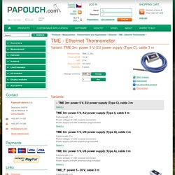 Papouch > Product > TME - Ethernet Thermometer