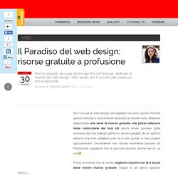 Il Paradiso del web design: risorse gratuite a profusione