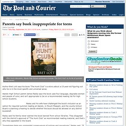 Parents say book inappropriate for teens