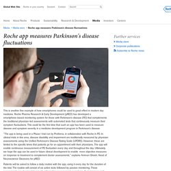 Roche app measures Parkinson's disease fluctuations