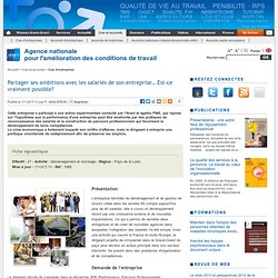 Partager ses ambitions avec les salariés de son entreprise… Est-ce vraiment possible?