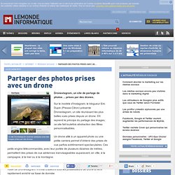 Partager des photos prises avec un drone