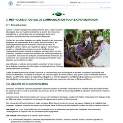 Approche participative, communication et gestion des ressources forestières en Afrique sahélienne: Bilan et perspectives