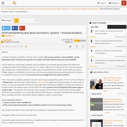 [FOR DEVS][INFO] Jelly Bean Partitions: Syst…