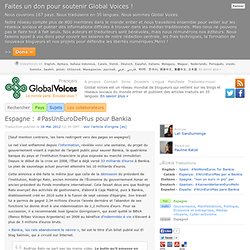 Espagne : #PasUnEuroDePlus pour la banque Bankia