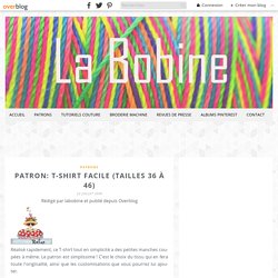 Patron: T-shirt facile (tailles 36 à 46)