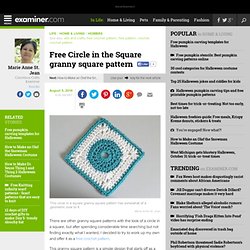 Free Circle in the Square granny square pattern - Columbus crafts