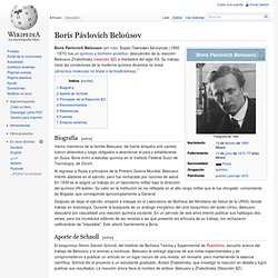 Borís Pávlovich Beloúsov
