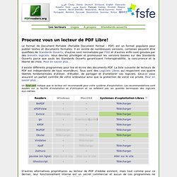 Procurez vous un lecteur de PDF Libre!