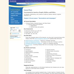 Pearson Prentice Hall - AP* & Electives: Lesson Plans