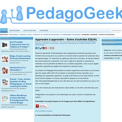 PedagoGeeks. Le WebZine de l'innovation pédagogique en éducation, formation et orientation professionnelle.