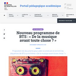 Nouveau programme de BTS : « De la musique avant toute chose ? »