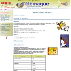 fiche pedagogique - les récits en randonnée