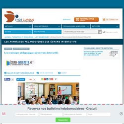 Les avantages pédagogiques des écrans interactifs