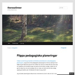 Flippa pedagogiska planeringar