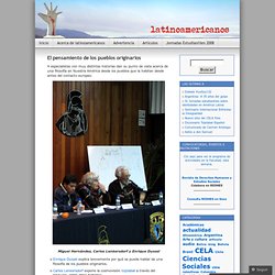 El pensamiento de los pueblos originarios