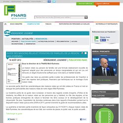 Guide des maisons relais et pensions de familles, de la région Midi-Pyrénées