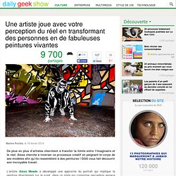Une artiste joue avec votre perception du réel en transformant des personnes en de fabuleuses peintures vivantes