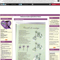 perles de rocails explications fleurs