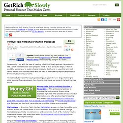 Twelve Top Personal Finance Podcasts