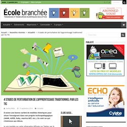 4 stades de perturbation de l’apprentissage traditionnel par les TIC