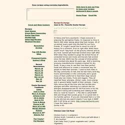 Pet Treats & Pet Recipes
