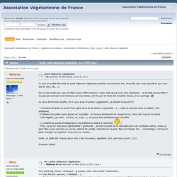 petit déjeuner végétalien