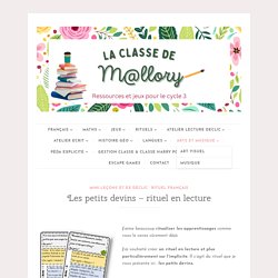 Les petits devins – rituel en lecture