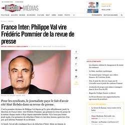 France Inter: Philippe Val vire Frédéric Pommier de la revue de