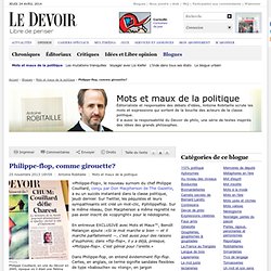 Philippe-flop, comme girouette?