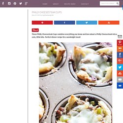Philly Cheesesteak Cups