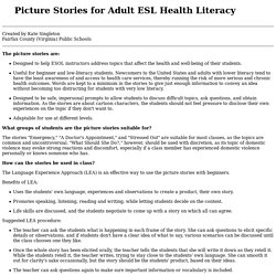 Picture Stories for Adult ESL Health Literacy