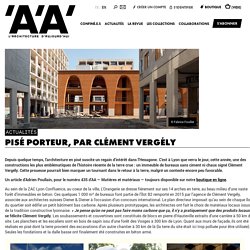Pisé porteur, par Clément Vergély