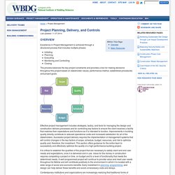 Project Planning, Management and Delivery