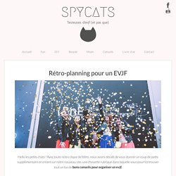 Rétro-planning pour l'organisation d'un evjf
