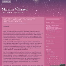 Uso de Plantillas y documentos maestros en Word