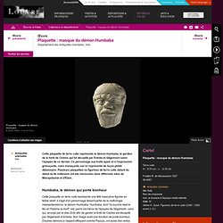 Plaquette : masque du démon Humbaba
