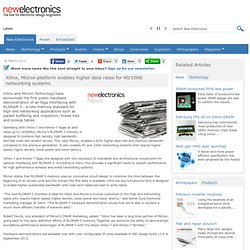 Xilinx, Micron platform enables higher data rates for 40/100G networking systems