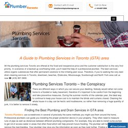 Best Plumbing Services - Toronto Plumbers Group