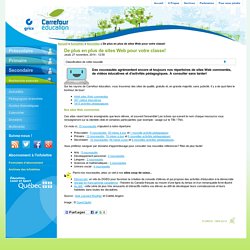 De plus en plus de sites Web pour votre classe!
