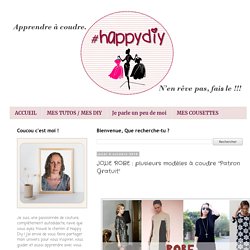 JOLIE ROBE : plusieurs modèles à coudre "Patron Gratuit"