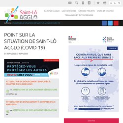 point sur la situation de Saint-Lô Agglo (COVID-19)