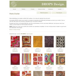 Points de tricot DROPS: Points Crochet