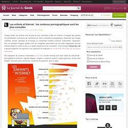 Les enfants et Internet : les contenus pornographiques sont les plus consultés